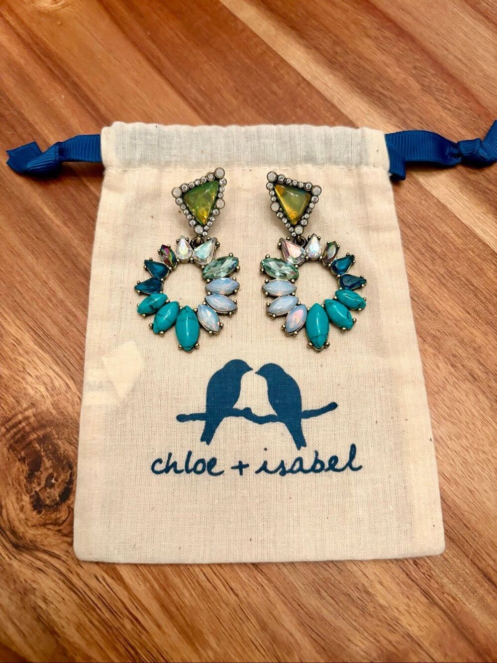 chloe + isabel | Raine Turquoise Drop Earrings | 2 1/4” Length